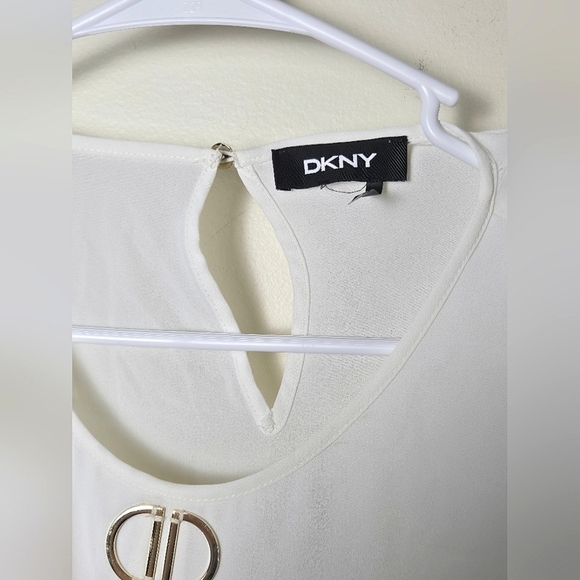 Women's DKNY Bell Sleeve Chiffon Blouse, Size Large - Picture 3 of 3